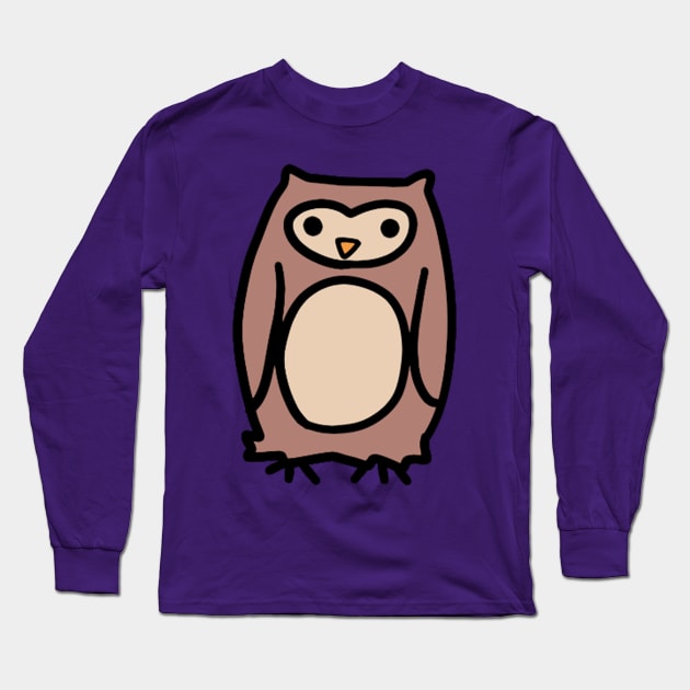 Brown Owl Long Sleeve T-Shirt by saradaboru